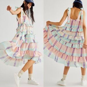 PAPER London Emely Birdcage Silk Dress